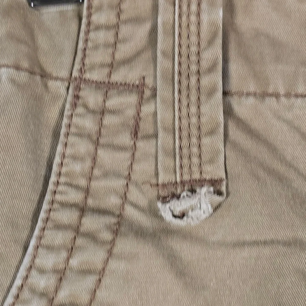 Old Navy Surplus Co Boys 7 Cargo Pants Khaki Beige Zipper Ankle Vintage Y2K 2007